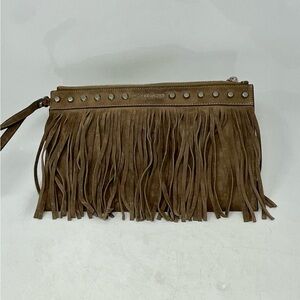Michael Kors Billie Fringe Clutch NWT
